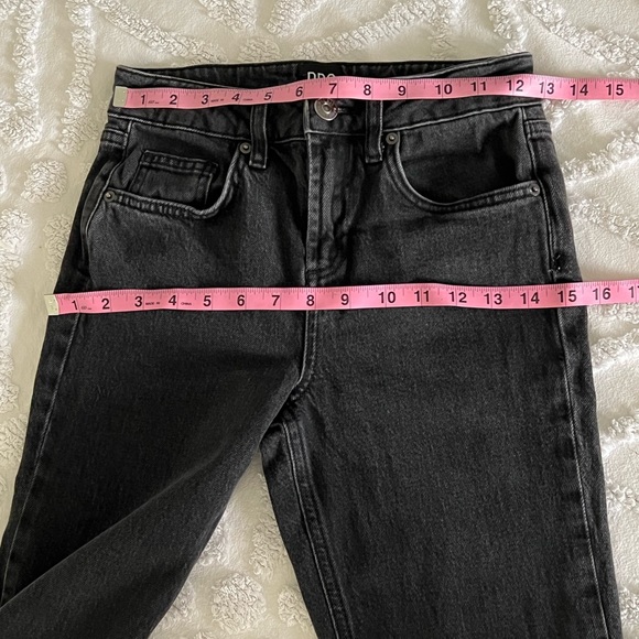 BDG Urban Outfitters Straight Kick Jeans Size 24 High Waist Charcoal Gray - Picture 9 of 15